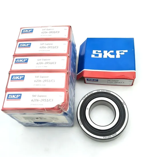 6206 Zz Deep Groove Ball Bearing 30x62x16mm SKF C3 P5 for Auto Precision Applications