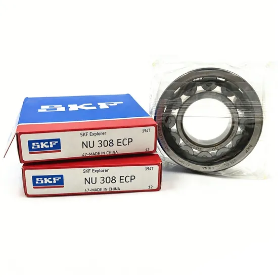 Industrial Grade SKF NU308ECP Cylindrical Roller Bearing for Gearbox 40x90x23mm with Long Life