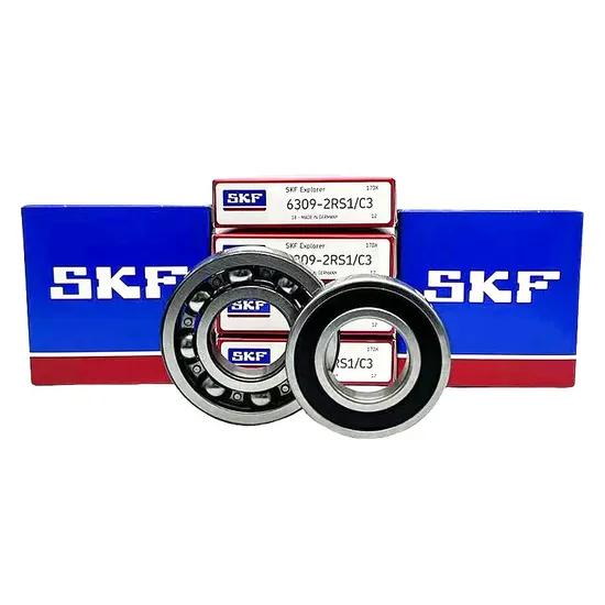 Industrial Machinery Deep Groove Ball Bearings SKF 6309-Zz/C3 45x100x25mm High Precision