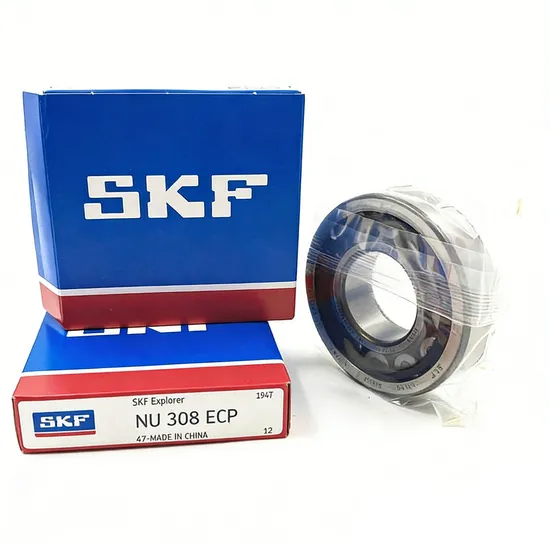 High Load Capacity SKF NU308ECP Cylindrical Roller Bearing 40x90x23mm for Industrial Machinery