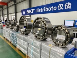 Authentic SKF bearings in climate-controlled warehouse