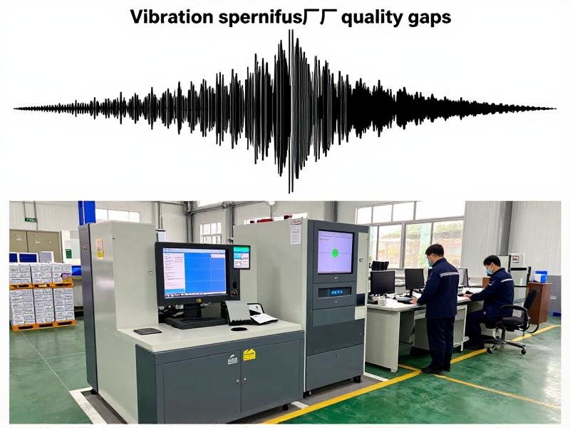 Vibration spectrum analysis comparing bearing performance from different factories
