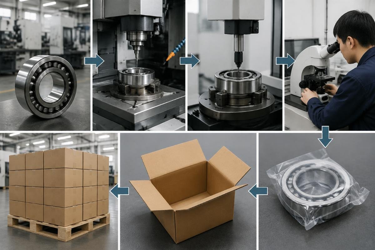 Step-by-step bearing precision class cross-reference workflow diagram